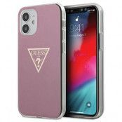 Guess Skal iPhone 12 & 12 Pro Metallic Collection - Rosa