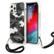 Guess Skal iPhone 12 & 12 Pro Camo Collection - Svart