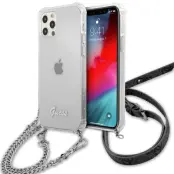 Guess Skal iPhone 12 & 12 Pro Silver Chain - Silver