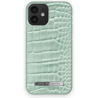 iDeal of Sweden Atelier Skal iPhone 12 & 12 Pro Mint Croco Less