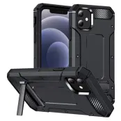 iPhone 12/12 Pro Mobilskal Kickstand Shockproof - Svart