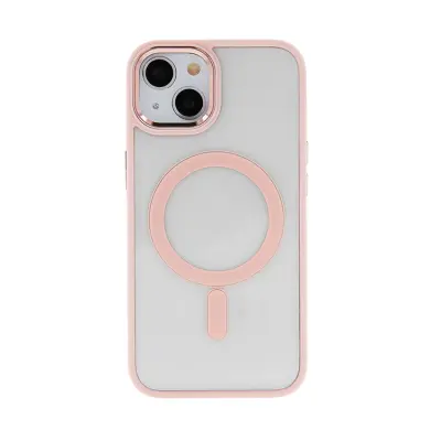 iPhone 12/12 Pro Mobilskal MagSafe Satin Clear - Rosa