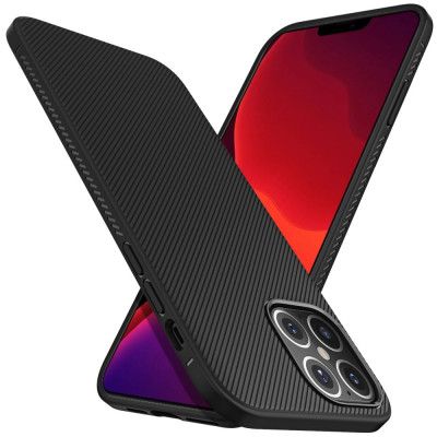 Jazz Twill Texture Skal iPhone 12 - Svart