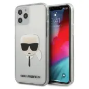 Karl Lagerfeld iPhone 12 & 12 Pro SkalKarl`s Head - Transparent