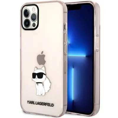 Karl Lagerfeld iPhone 12/12 Pro Mobilskal Ikonik Choupette - Rosa