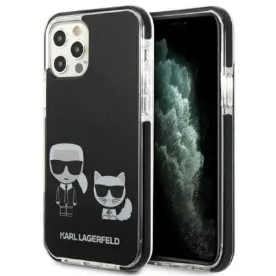 Karl Lagerfeld iPhone 12/12 Pro Skal Karl & Choupette - Svart