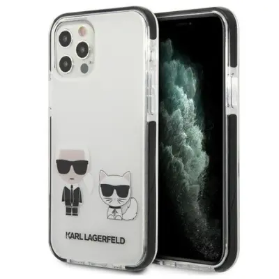 Karl Lagerfeld iPhone 12/12 Pro Skal Karl & Choupette - Vit