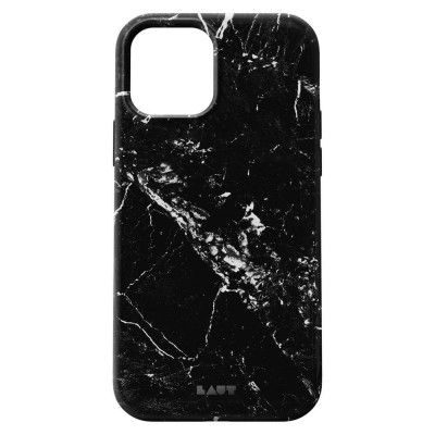 Laut Huex Elements Skal till iPhone 12 marble Svart