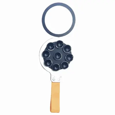 Magsafe Mobil Sugkopphållare med rem - Silver/Orange