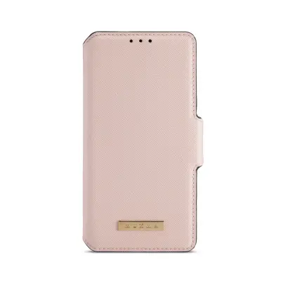 Muxma Saffiano Plånboksfodral till Apple iPhone 12 & 12 Pro - Rosa