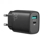 SiGN Snabbladdare USB&USB-C 3.5A 20W - Svart