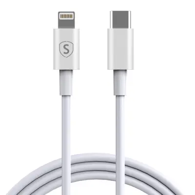 SiGN USB-C till Lightning kabel 20W 3m - Vit