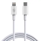 SiGN USB-C till Lightning kabel 2.1A, 2m - Vit
