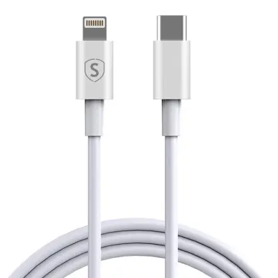SiGN USB-C till Lightning kabel 2.1A 2m - Vit