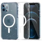 Tech-Protect Magsafe iPhone 12/12 Pro Skal Flexair Hybrid - Glitter