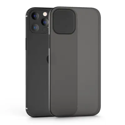 Tech-Protect Ultraslim 0.4mm Skal iPhone 12 & 12 Pro Matte Svart