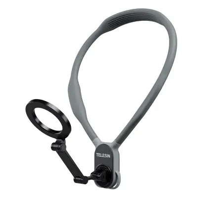 TELESIN MNM-001 iPhone 12-16 Silikon Nackmonterad Selfie Stick Grå