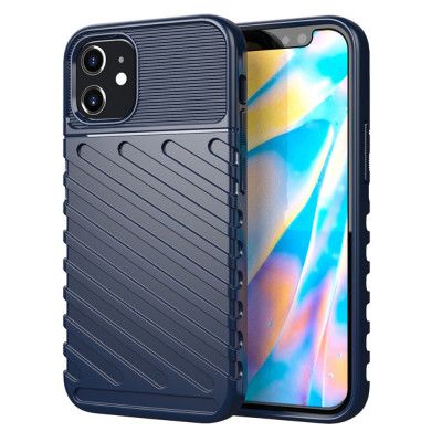 Thunder Twill Texture Skal iPhone 12 - Blå