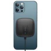 USAMS Induktionsladdare US-CD159 Magnetisk W1 15W iPhone 12 - Svart