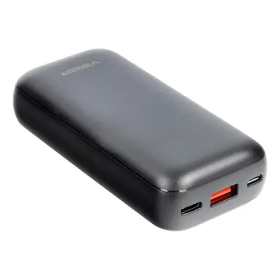 VEGER Powerbank 10000 mAh PD QC 3.0 3A 20W S10 - Svart