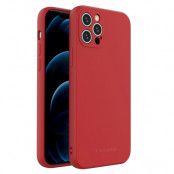 Wozinsky Color Silikon Flexible Skal iPhone 12 & 12 Pro - Röd