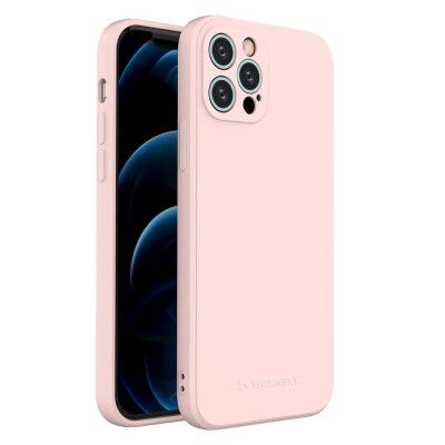 Wozinsky Color Silikon Flexible Skal iPhone 12 & 12 Pro - Rosa