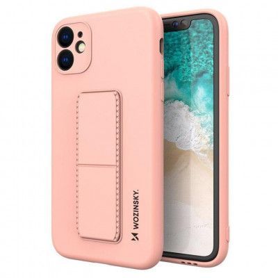 Wozinsky Galaxy A22 5G Skal Kickstand Silicone - Rosa