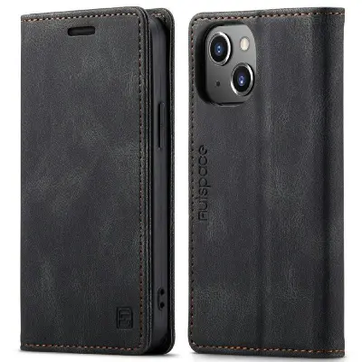 AUTSPACE A01 iPhone 13 mini Mobilskal KonstLäder - Svart