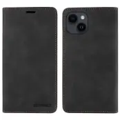 BETOPNICE 003 iPhone 13 mini Plånboksfodral Konstläder - Svart