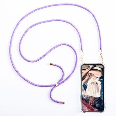 Boom iPhone 13 Mini skal med mobilhalsband- Rope Purple