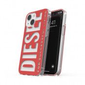 Diesel Graphic Skal till iPhone 13 mini red/Vit
