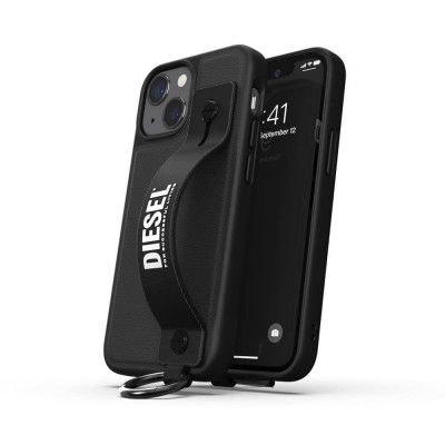 Diesel Leather Tech Chain Handstrap Skal till iPhone 13 mini