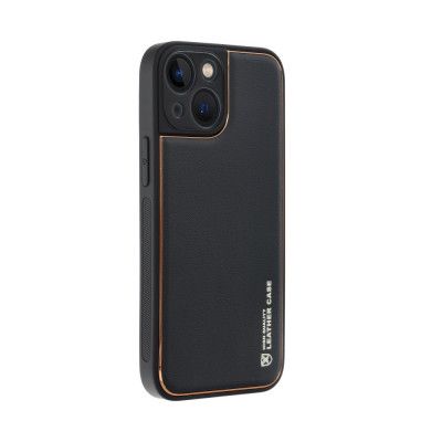 Forcell LEATHER skal till iPhone 13 MINI Svart