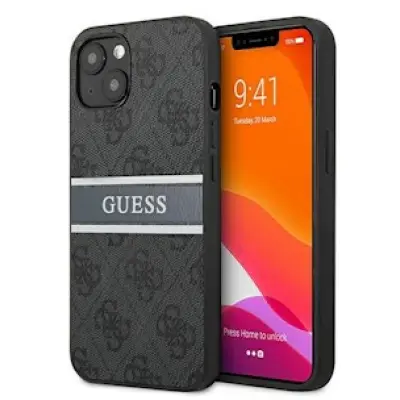 Guess 4G Stripe Case (iPhone 13 mini) - Svart