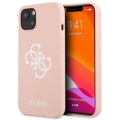 Guess Silicone Logo Skal iPhone 13 mini - Rosa