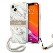 Guess Skal Marble Strap Collection iPhone 13 mini - Grå