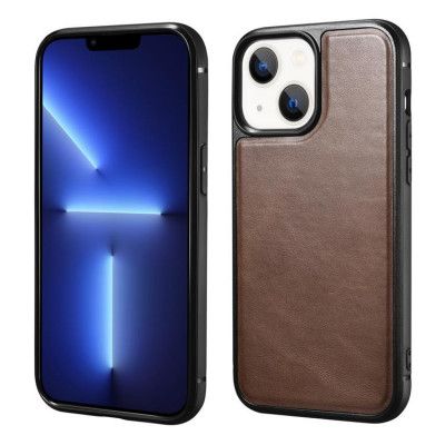 iCarer Magsafe Oil Wax Äkta Läder Skal iPhone 13 mini - Brun