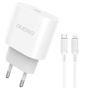 iPhone 13 mini Laddare - 1M Kabel & Väggladdare 20W - Dudao