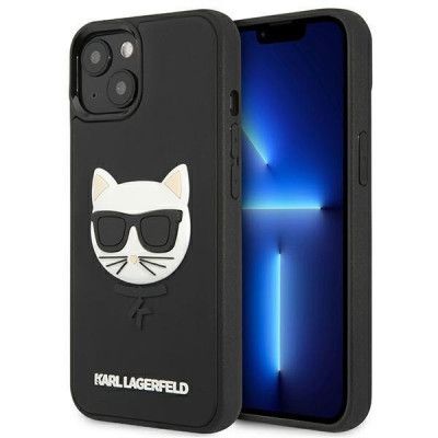 Karl Lagerfeld 3D Rubber Choupette Skal iPhone 13 Mini - Svart