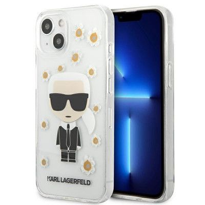 Karl Lagerfeld Flower Ikonik Karl Skal iPhone 13 mini - Transparent