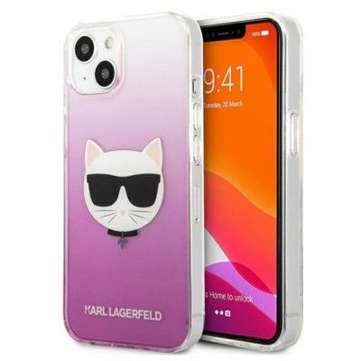Karl Lagerfeld iPhone 13 mini Skal Choupette Head - Rosa