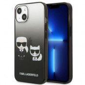 Karl Lagerfeld iPhone 13 mini Skal Gradient Ikonik Karl & Choupette - Svart