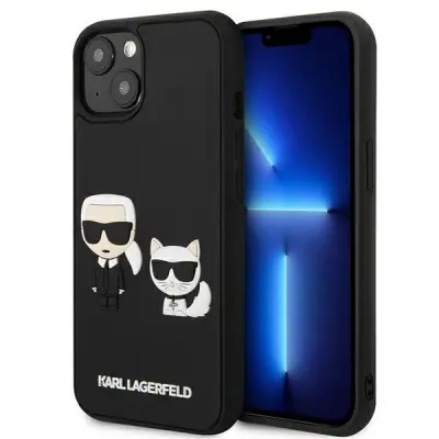 Karl Lagerfeld iPhone 13 mini Skal Karl & Choupette Ikonik 3D - Svart