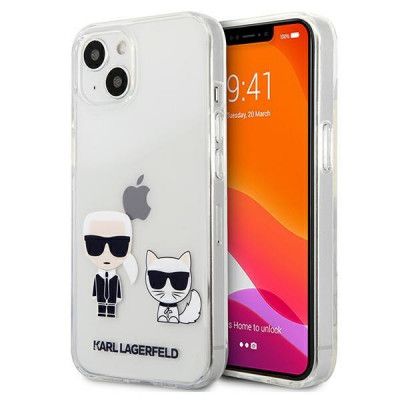 Karl Lagerfeld iPhone 13 Mini Skal Karl & Choupette - Transparent