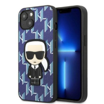 Karl Lagerfeld iPhone 13 mini Skal Monogram Ikonik Patch - Blå