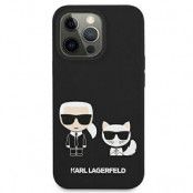 Karl Lagerfeld iPhone 13 Mini Skal Silikon Karl & Choupette - Svart