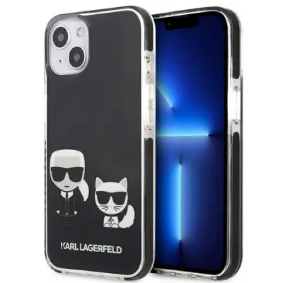 Karl Lagerfeld TPE Karl&Choupette Skal iPhone 13 Mini - Svart