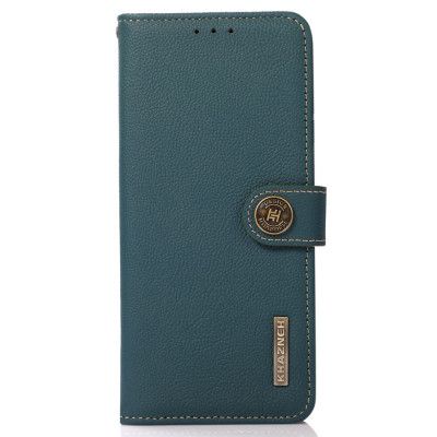 Khazneh Äkta Läder Fodral till Apple iPhone 13 Mini - Grön