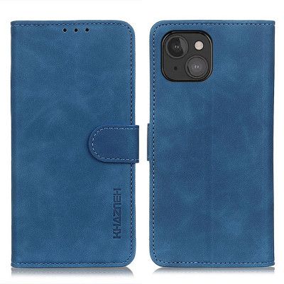 Khazneh Retro Plånboksfodral till iPhone 13 Mini - Blå