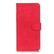 Khazneh Retro Plånboksfodral till iPhone 13 Mini - Röd